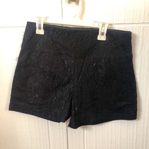 black lace dressy shorts